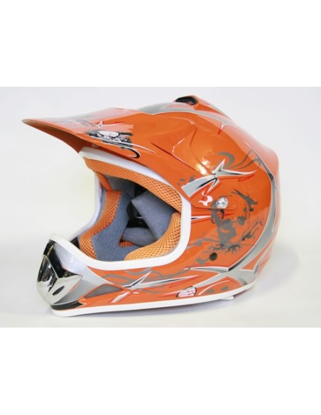 Casco Cross Xtreme naranja