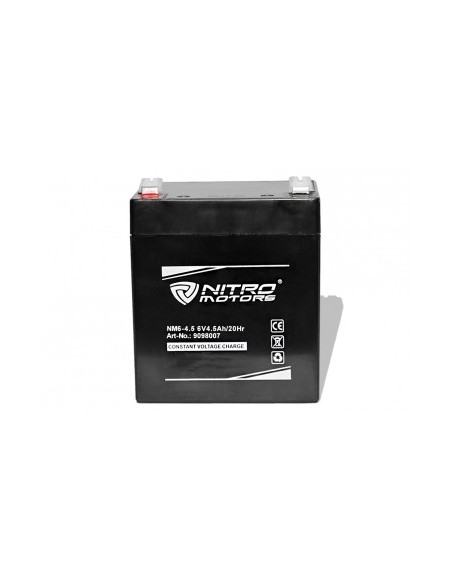 Batería de gel de plomo de Nitro 6V 4.5Ah / 20Hr NM6-4.5