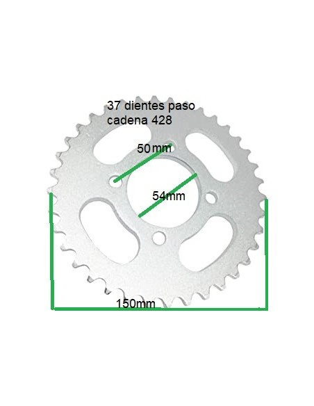 CORONA ARRASTRE 37T PITBIKE AGB