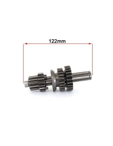 EJE PRIMARIO CAJA DE CAMBIOS LIFAN 125 CC - 122 MM / Ø12MM / Ø17MM