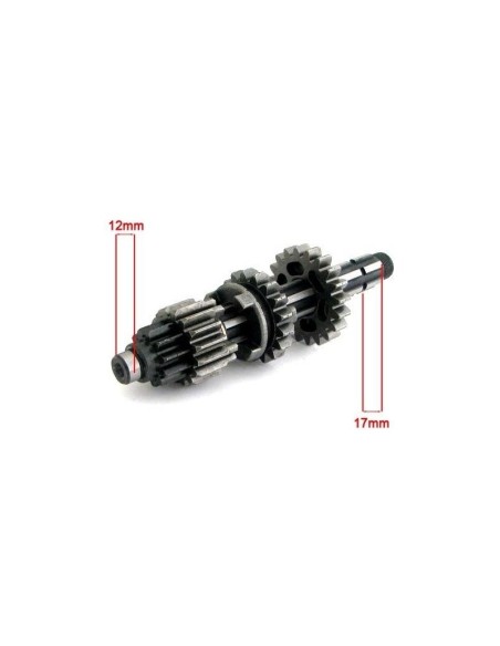 EJE PRIMARIO CAJA DE CAMBIOS YX 150CC / 160CC - 154MM / Ø12MM / Ø17MM