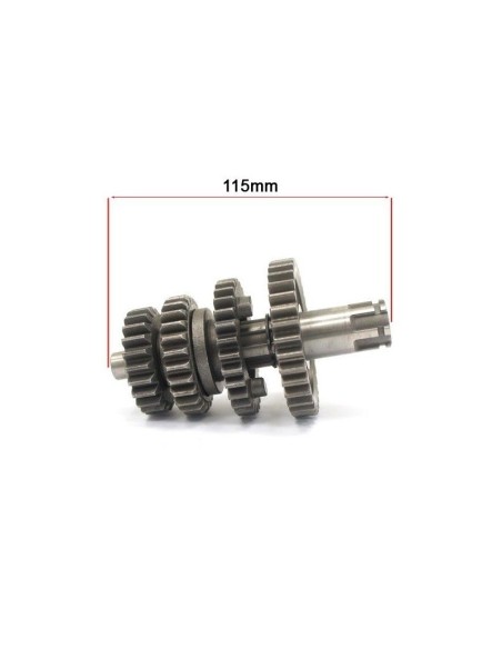 EJE PRIMARIO CAJA DE CAMBIOS LIFAN 125 CC - 122 MM / Ø12MM / Ø17MM