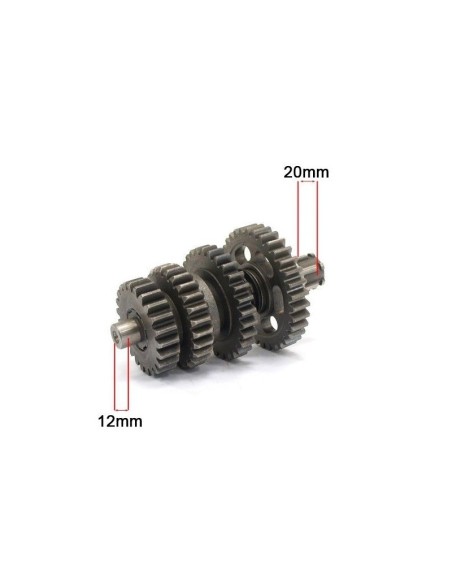 EJE PRIMARIO CAJA DE CAMBIOS LIFAN 125 CC - 122 MM / Ø12MM / Ø17MM