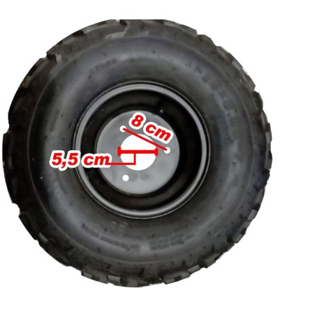 RUEDA COMPLETA LLANTA+NEUMATICO  midi quad  16/8.00-7