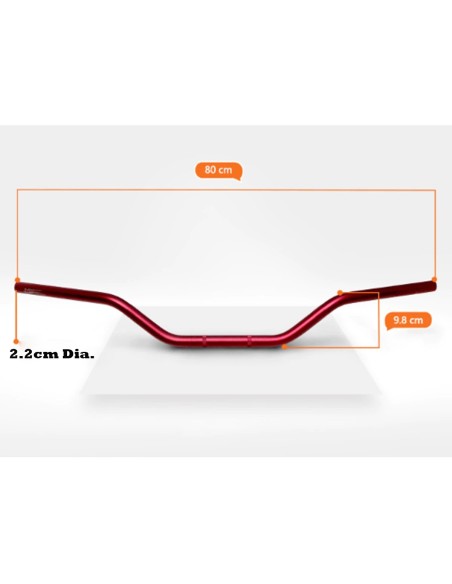 manillar aleacion de aluminio pit bike