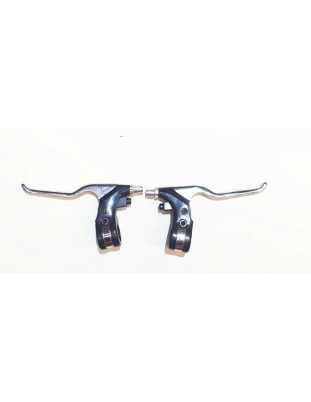 juego de Manetas de freno pocket bike plata