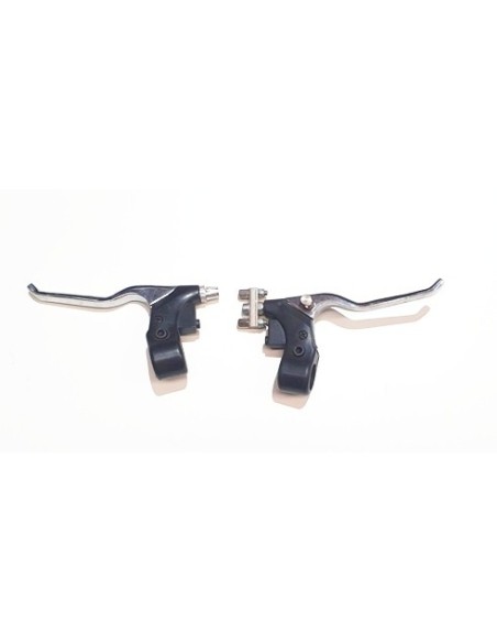 juego de Manetas de freno mini quad std  plata