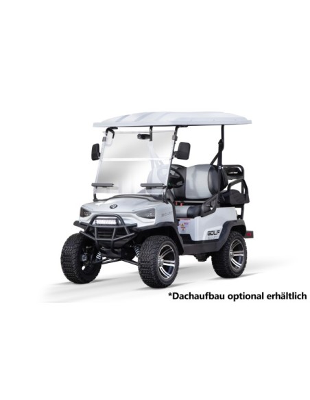 Carro de golf eléctrico GECO de 5 kW con 7,4 kW/h, baterías de 48 V y 155 Ah