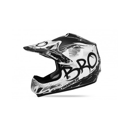 Casco Cross Bro  blanco mate  infantil
