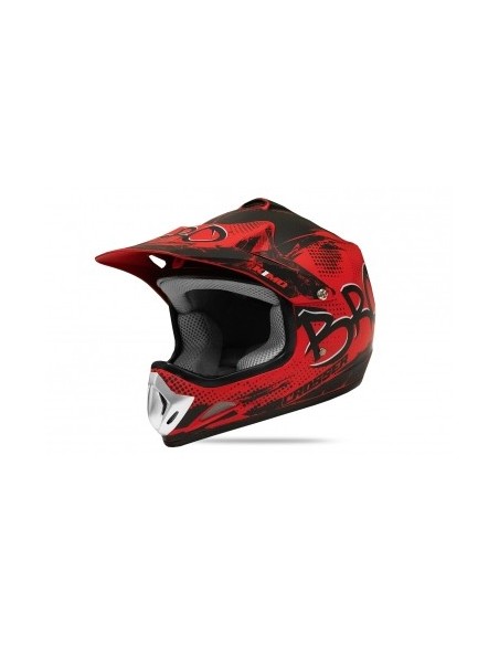 Casco Cross Bro rojo mate  infantil