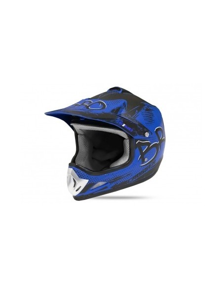 Casco Cross Bro azul mate  infantil
