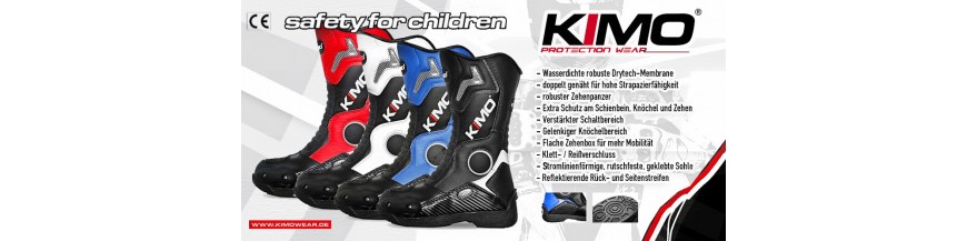 botas de cross infantil azul
